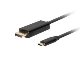 Kabel adapter Lanberg USB-C(M) - Displayport(M) 1,8m 4K 60Hz czarny LANBERG