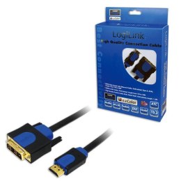 Kabel adapter LogiLink CHB3102 HDMI - DVI-D, 2m LogiLink