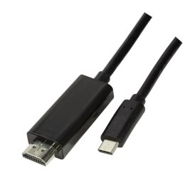 Kabel adapter LogiLink UA0329 USB-C - HDMI 2.0, czarny 1,8m LogiLink