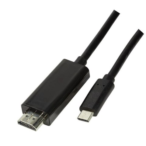 Kabel adapter LogiLink UA0329 USB-C - HDMI 2.0, czarny 1,8m LogiLink Kabel adapter LogiLink UA0329 USB-C - HDMI 2.0, czarny 1,8m LogiLink