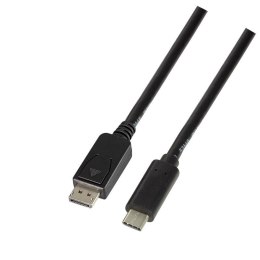 Kabel adapter LogiLink UA0335 USB-C - DisplyPort 1.2, czarny 1,8m LogiLink