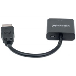Kabel adapter Manhattan HDMI na VGA 1080p MicroUSB Manhattan