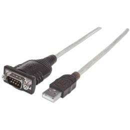 Kabel adapter Manhattan USB / RS232/COM/DB9 PL-2303HXD Manhattan