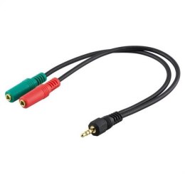 Kabel adapter Manhattan audio stereo 1x jack 3,5mm / 2x jack 3,5mm 0,15m Manhattan