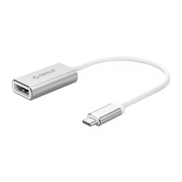 Kabel adapter Orico XC-103-SV-BP USB-C - DisplayPort, M/F, 4K@60Hz, alu, 0,15m ORICO