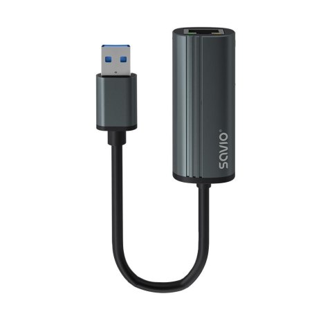 Kabel adapter Savio AK-55 USB-A 3.1 GEN 1 do RJ-45 Gigabit Ethernet Savio Kabel adapter Savio AK-55 USB-A 3.1 GEN 1 do RJ-45 Gigabit Ethernet Savio