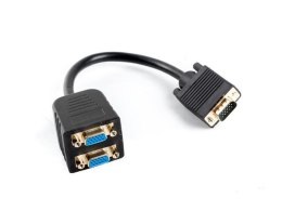 Kabel adapter/splitter Lanberg AD-0020-BK VGA (M) -> 2x VGA (F) 0,2m czarny LANBERG