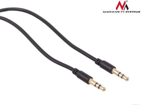 Kabel audio Maclean MCTV-815 miniJack 3,5mm (M) - miniJack 3,5mm (M), 1.5m Czarny Maclean Kabel audio Maclean MCTV-815 miniJack 3,5mm (M) - miniJack 3,5mm (M), 1.5m Czarny Maclean