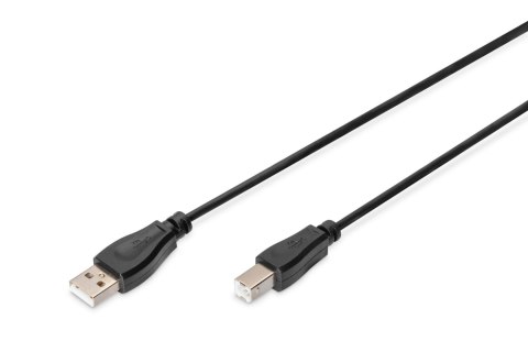 Kabel drukarkowy DIGITUS USB 2.0 A/M - B/M, 1,8m czarny Digitus Kabel drukarkowy DIGITUS USB 2.0 A/M - B/M, 1,8m czarny Digitus