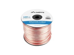 Kabel głośnikowy Lanberg 2x1.5mm2 100m przezroczysty LANBERG