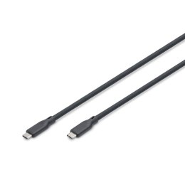 Kabel połączeniowy DIGITUS silikonowy USB-C - USB-C, USB 4 Gen2 20G 8K 240W, 2m czarny Digitus