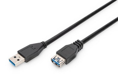 Kabel przedłużający DIGITUS USB 3.1 Gen.1 SuperSpeed 5Gbps Typ USB A/USB A M/Ż czarny 1,8m Digitus Kabel przedłużający DIGITUS USB 3.1 Gen.1 SuperSpeed 5Gbps Typ USB A/USB A M/Ż czarny 1,8m Digitus