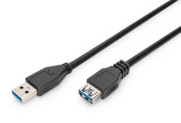 Kabel przedłużający DIGITUS USB 3.1 Gen.1 SuperSpeed 5Gbps Typ USB A/USB A M/Ż czarny 3m Digitus