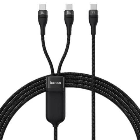 Kabel przewód USB-C 2w1 - 2x USB-C do 100W 150cm Baseus CASS060001 Baseus Kabel przewód USB-C 2w1 - 2x USB-C do 100W 150cm Baseus CASS060001 Baseus
