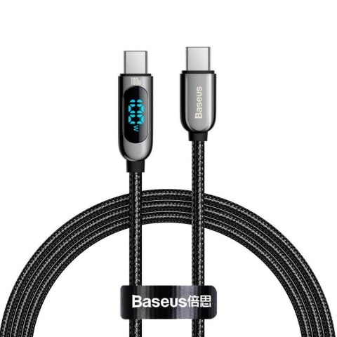 Kabel przewód USB-C PD 2.0 100cm Baseus Display CATSK-B01 Quick Charge 3.0 5A z obsługą szybkiego ładowania 100W Baseus Kabel przewód USB-C PD 2.0 100cm Baseus Display CATSK-B01 Quick Charge 3.0 5A z obsługą szybkiego ładowania 100W Baseus
