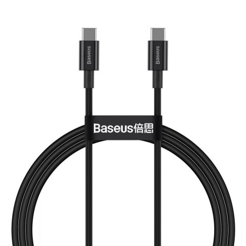 Kabel przewód USB-C PD 2.0 100cm Baseus Superior CATYS-B01 Quick Charge 3.0 5A z obsługą szybkiego ładowania 100W Baseus Kabel przewód USB-C PD 2.0 100cm Baseus Superior CATYS-B01 Quick Charge 3.0 5A z obsługą szybkiego ładowania 100W Baseus