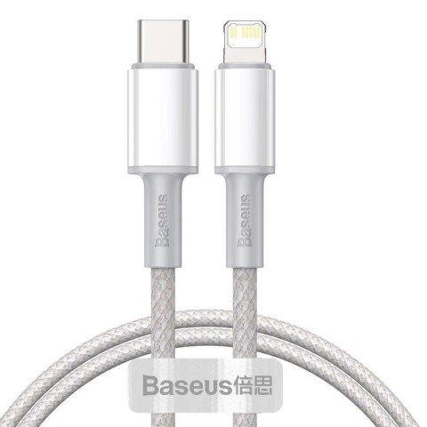 Kabel przewód USB-C / Typ-C - Lightning / iPhone 100cm Baseus CATLGD-02 z obsługą szybkiego ładowania 20W PD Baseus Kabel przewód USB-C / Typ-C - Lightning / iPhone 100cm Baseus CATLGD-02 z obsługą szybkiego ładowania 20W PD Baseus