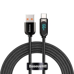 Kabel przewód USB - USB-C / Typ-C 100cm Baseus Display CASX020001 z obsługą szybkiego ładowania 66W Baseus