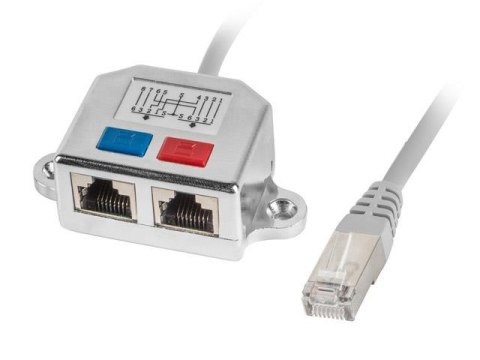Kabel rozdzielacz LAN Lanberg RJ-45 na 2xRJ-45 FTP (2 urządzenia na 1 kablu) LANBERG Kabel rozdzielacz LAN Lanberg RJ-45 na 2xRJ-45 FTP (2 urządzenia na 1 kablu) LANBERG