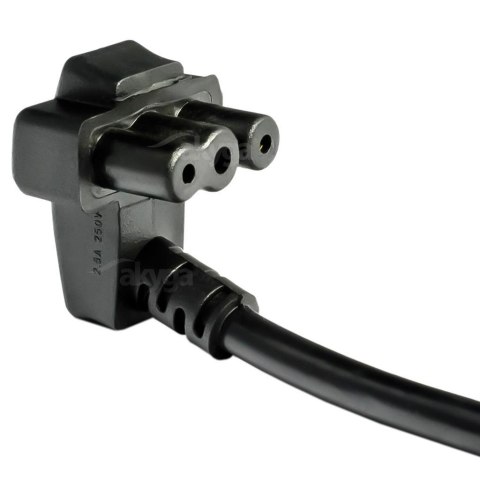 Kabel zasilający Akyga AK-NB-02A do notebooka Dell 1,5m IEC C5 250V/50Hz AKYGA Kabel zasilający Akyga AK-NB-02A do notebooka Dell 1,5m IEC C5 250V/50Hz AKYGA