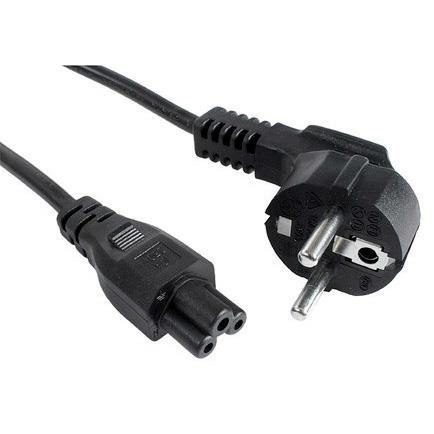 Kabel zasilający Akyga AK-NB-08A CEE 7/7 - IEC C5 do notebooka (koniczynka) 250V/50Hz 2,5A 1,0m czarny AKYGA Kabel zasilający Akyga AK-NB-08A CEE 7/7 - IEC C5 do notebooka (koniczynka) 250V/50Hz 2,5A 1,0m czarny AKYGA
