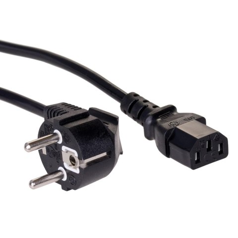 Kabel zasilający Akyga AK-PC-05A CEE 7/7 - IEC C13 250V/50Hz 10A 5m czarny AKYGA Kabel zasilający Akyga AK-PC-05A CEE 7/7 - IEC C13 250V/50Hz 10A 5m czarny AKYGA