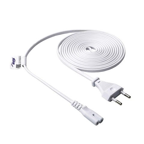 Kabel zasilający Akyga AK-RD-07A ósemka CCA CEE 7/16 / IEC C7 3 m biały AKYGA Kabel zasilający Akyga AK-RD-07A ósemka CCA CEE 7/16 / IEC C7 3 m biały AKYGA