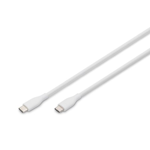 Kabel zasilający DIGITUS silikonowy USB-C - USB-C, USB 2.0 60W, 2m biały Digitus Kabel zasilający DIGITUS silikonowy USB-C - USB-C, USB 2.0 60W, 2m biały Digitus