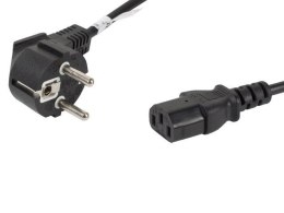 Kabel zasilający Lanberg CEE 7/7 -> IEC 320 C13 1,8m czarny LANBERG