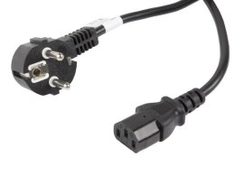 Kabel zasilający Lanberg CEE 7/7 -> IEC 320 C13 10m VDE czarny LANBERG