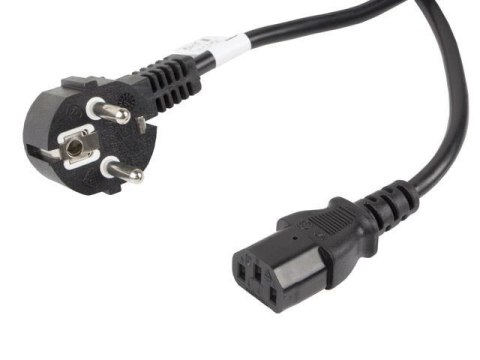 Kabel zasilający Lanberg CEE 7/7 -> IEC 320 C13 10m VDE czarny LANBERG Kabel zasilający Lanberg CEE 7/7 -> IEC 320 C13 10m VDE czarny LANBERG