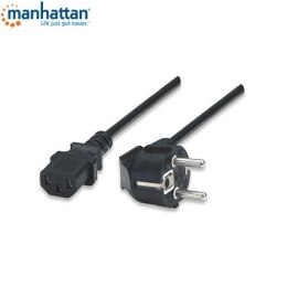 Kabel zasilający Manhattan PC 1,8m, czarny ICOC Manhattan