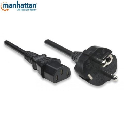 Kabel zasilający Manhattan PC 3m, czarny Manhattan Kabel zasilający Manhattan PC 3m, czarny Manhattan