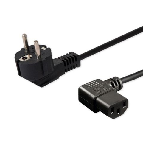 Kabel zasilający Savio CL-115 IEC C13 kątowy - C/F Schuko kątowy 1,2 M Savio Kabel zasilający Savio CL-115 IEC C13 kątowy - C/F Schuko kątowy 1,2 M Savio