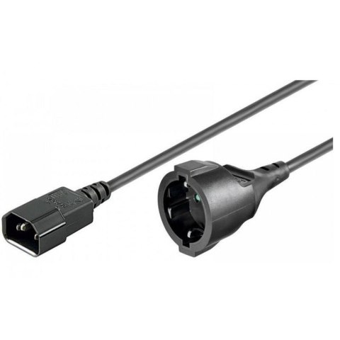 Kabel zasilający / adapter Manhattan C14/Schuko F 1,5m czarny Manhattan