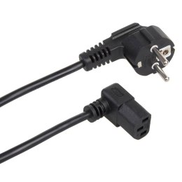 Kabel zasilający kątowy Maclean MCTV-851 3 pin 1,5m wtyk EU Maclean