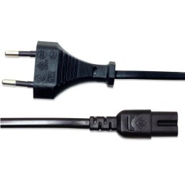 Kabel zasilający ósemka Manhattan Euro/C7 3m czarny Manhattan