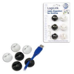 Organizer kabli LogiLink KAB0009 klips, 6 szt LogiLink
