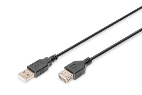 Przedłużacz USB 2.0 DIGITUS A/M - A/Ż, 3,0m, czarny Digitus Przedłużacz USB 2.0 DIGITUS A/M - A/Ż, 3,0m, czarny Digitus