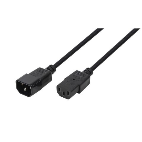 Przedłużacz kabla zasilającego LogiLink CP091 IEC 60320 VDE czarny 1,8m LogiLink Przedłużacz kabla zasilającego LogiLink CP091 IEC 60320 VDE czarny 1,8m LogiLink