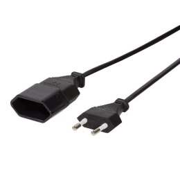Przedłużacz kabla zasilającego LogiLink CP123 Euro CEE 7/16 czarny 2m LogiLink