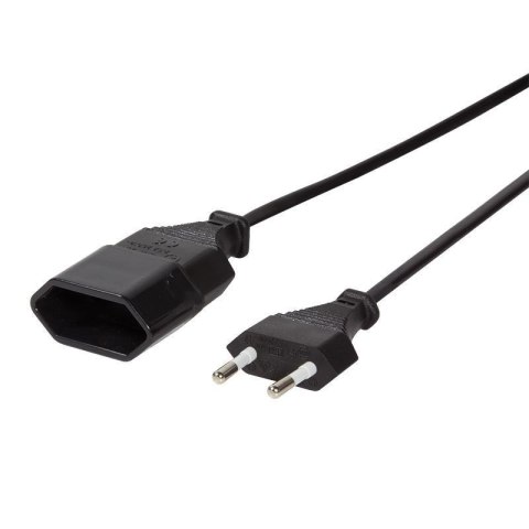 Przedłużacz kabla zasilającego LogiLink CP124 Euro CEE 7/16 czarny 3m LogiLink Przedłużacz kabla zasilającego LogiLink CP124 Euro CEE 7/16 czarny 3m LogiLink