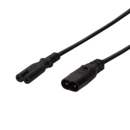 Przedłużacz kabla zasilającego LogiLink CP129 IEC C8 > C7 czarny 2m LogiLink