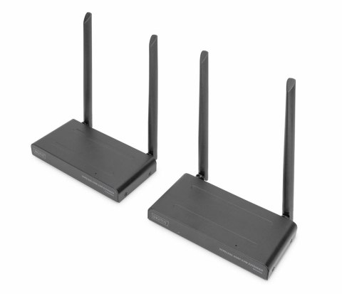 Przedłużacz/Extender DIGITUS KVM HDMI+USB bezprzewodowy 200m 1080p FHD 60Hz (zestaw) Digitus Przedłużacz/Extender DIGITUS KVM HDMI+USB bezprzewodowy 200m 1080p FHD 60Hz (zestaw) Digitus