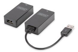 Przedłużacz/Extender DIGITUS USB 1.1 po skrętce Cat.5e/6 UTP/SFP do 45m, czarny, 20cm Digitus