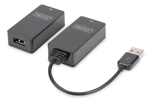 Przedłużacz/Extender DIGITUS USB 1.1 po skrętce Cat.5e/6 UTP/SFP do 45m, czarny, 20cm Digitus Przedłużacz/Extender DIGITUS USB 1.1 po skrętce Cat.5e/6 UTP/SFP do 45m, czarny, 20cm Digitus