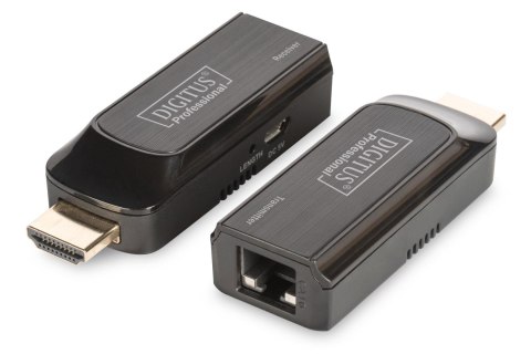Przedłużacz/Extender mini DIGITUS HDMI 50m po skrętce Cat.6 1080p 60Hz FHD HDCP 1.2 audio (zestaw) Digitus Przedłużacz/Extender mini DIGITUS HDMI 50m po skrętce Cat.6 1080p 60Hz FHD HDCP 1.2 audio (zestaw) Digitus