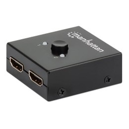Przełącznik dwukierunkowy Manhattan HDMI 2x1 lub 1x2 4K*30Hz, czarny Manhattan