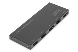 Rozdzielacz (Splitter) DIGITUS Ultra Slim HDMI 1x4, 4K 60Hz 3D HDR, HDCP 2.2, 18 Gbps, Micro USB Digitus