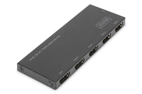 Rozdzielacz (Splitter) DIGITUS Ultra Slim HDMI 1x4, 4K 60Hz 3D HDR, HDCP 2.2, 18 Gbps, Micro USB Digitus Rozdzielacz (Splitter) DIGITUS Ultra Slim HDMI 1x4, 4K 60Hz 3D HDR, HDCP 2.2, 18 Gbps, Micro USB Digitus